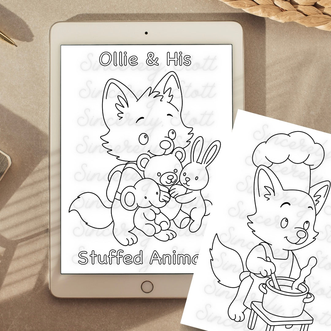 Ollie Coloring Pages - 8 Pack