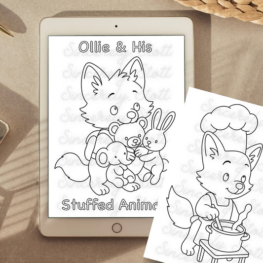 Ollie Coloring Pages - 8 Pack